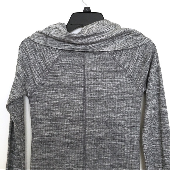 EDDIE BAUER Stine's Grey Waffle Cowl Neck Tunic Size Extra Small - Picture 6 of 10